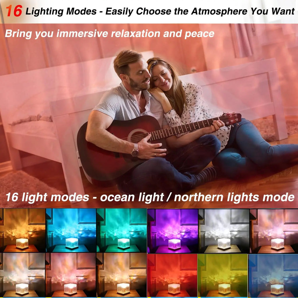 🌊 Lampe Projecteur Océan LED — Crée l'Ambiance de Tes Rêves en 5 Secondes | CoolMove